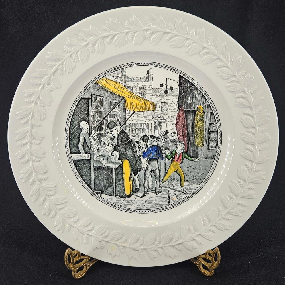 Vintage ADAMS England Porcelain OLD CURIOSITY SHOP Charles Dickens Plate
